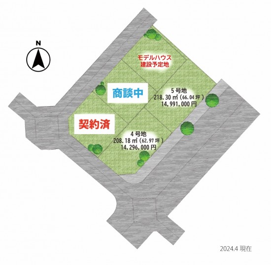 鴻之台4番町　区画図